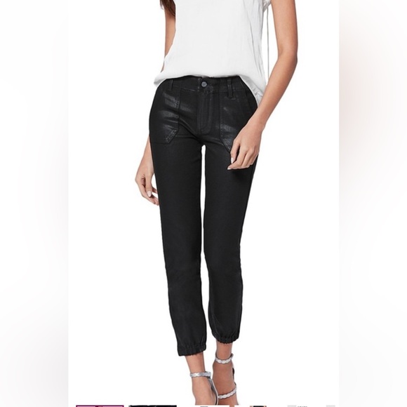 PAIGE black luxe fog coating jogger - Picture 1 of 7